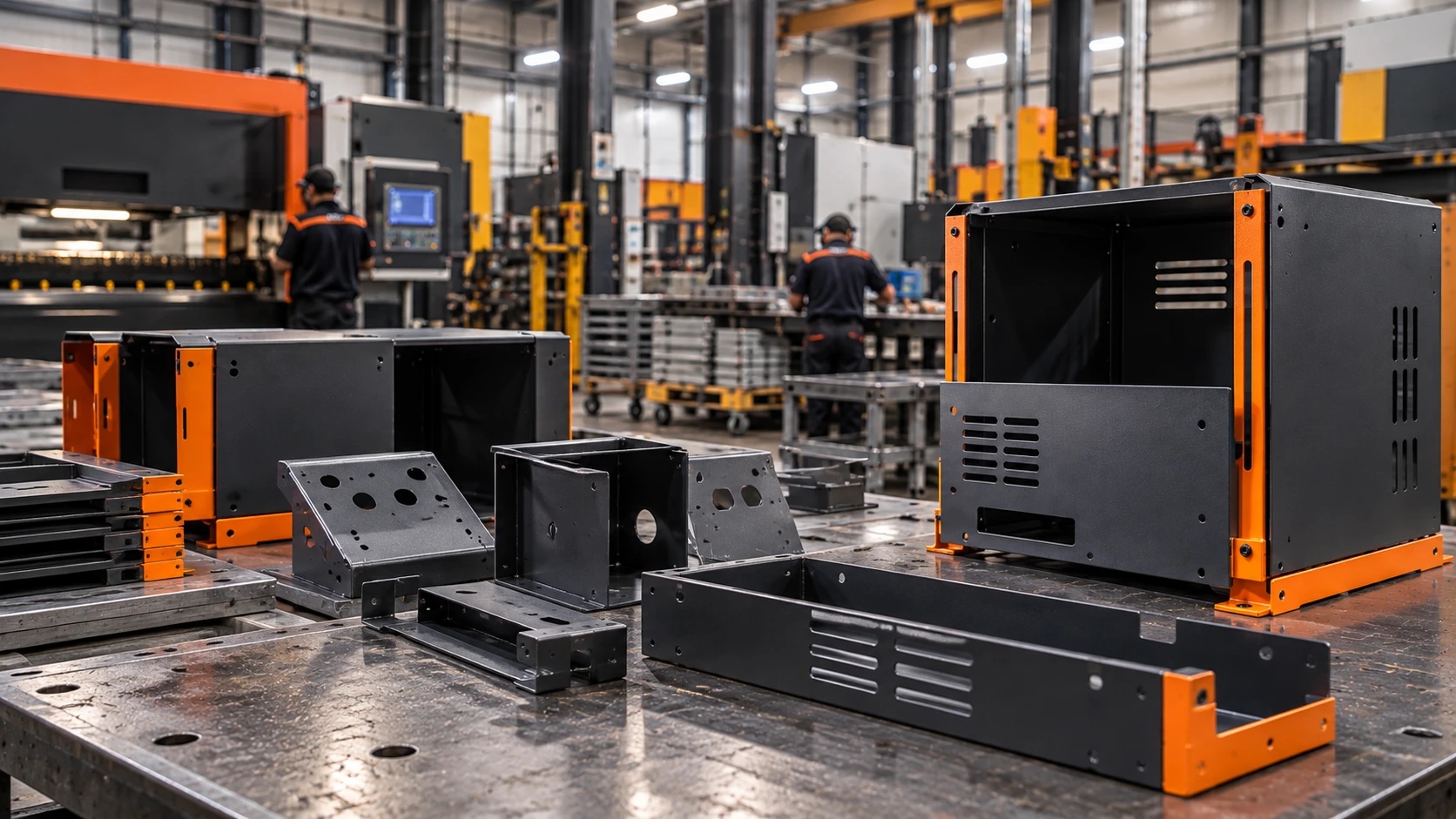 Part at different manufacturing stages